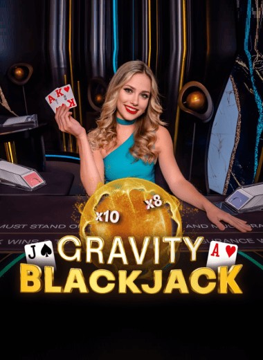 Gravity Blackjack slot visual from ICONIC21 available on bizzocasino-deutschland.com