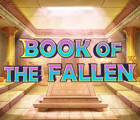 Book of the Fallen online game logo by Pragmatic Play on bizzocasino-deutschland.com